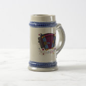 Akkordeon Bierglas (VorderseiteRechts)