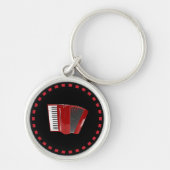 Akkordeon: Die rote Akkordeon Schlüsselanhänger (Vorne)