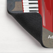Akkordeon: Die rote Akkordeon-Vorlage Mousepad (Ecke)