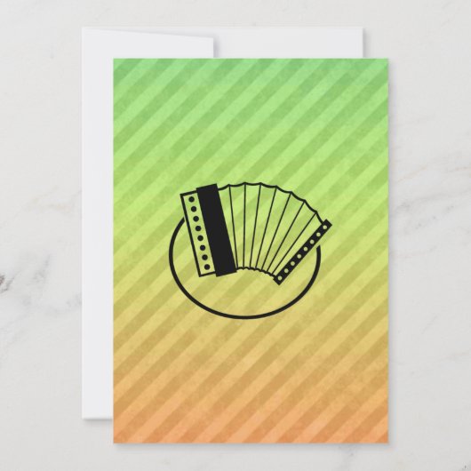 Akkordeon Einladung (Rückseite)