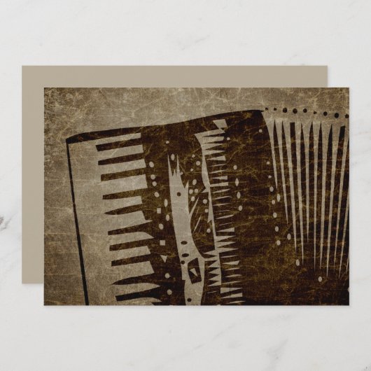 Akkordeon Einladung (Vorne/Hinten)