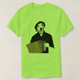 Akkordeon-Hundespieler lustiges Cajun T-Shirt