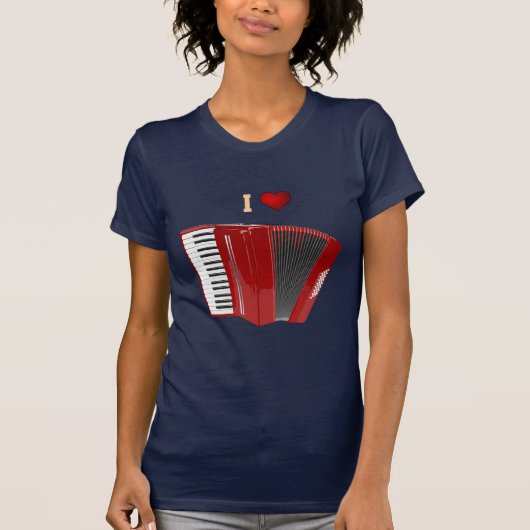 Akkordeon: Ich Liebe meinen Red Accordion T - Shir T-Shirt (Vorderseite)