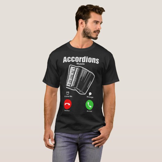 Akkordeon-Mobile-T-Shirt T-Shirt (Vorne ganz)