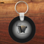 Akkordeon ~ Musikalischer Globe ~ Musikalische Ska Schlüsselanhänger (Vorderseite)