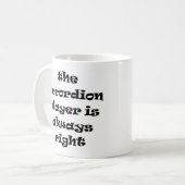 Akkordeon-Player immer richtig Kaffee Tasse (Vorderseite Links)