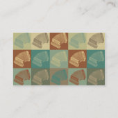 Akkordeon-Pop-Kunst Visitenkarte (Rückseite)