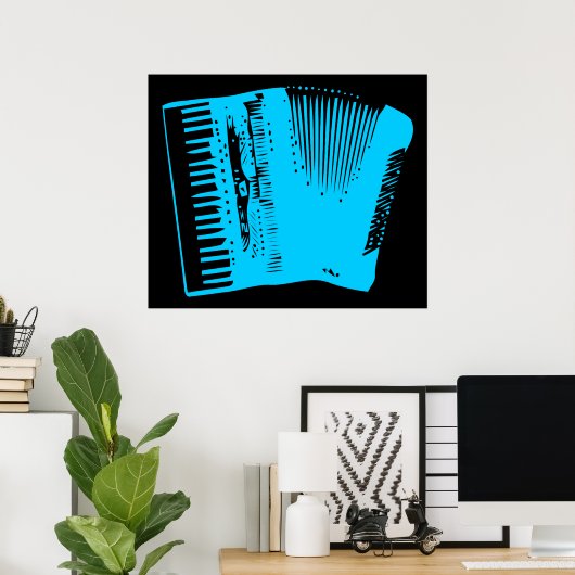 Akkordeon Poster (Heimbüro)
