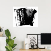 Akkordeon Poster (Heimbüro)