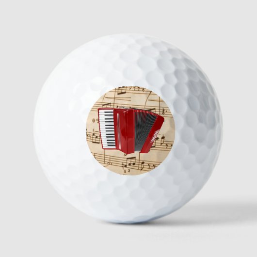 Akkordeon: Red Accordion, Golfball (Vorderseite)