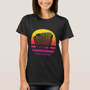 Akkordeon Retro-Stil Vintage 5 T-Shirt