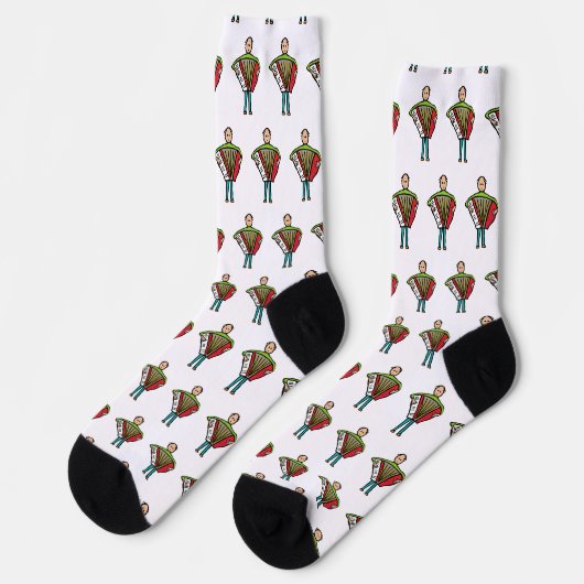 Akkordeon Socken (Linkes Detail)