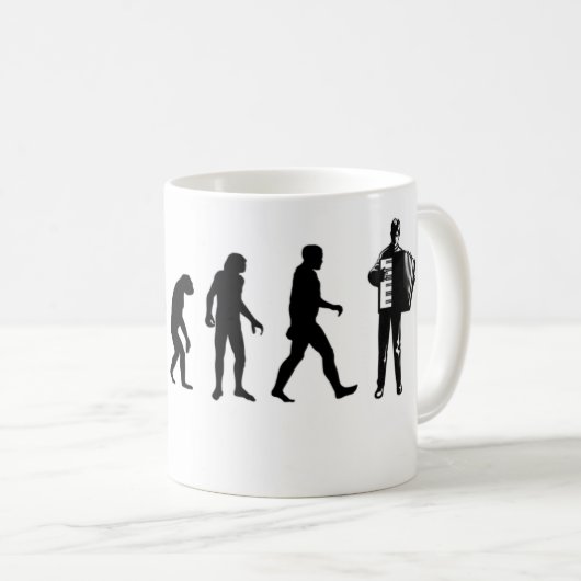 Akkordeon-Spieler Kaffeetasse (VorderseiteRechts)
