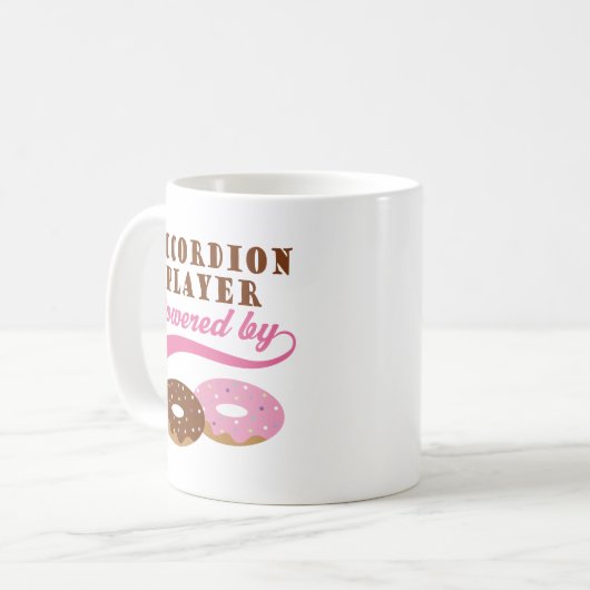 Akkordeon-Spieler-lustiges Geschenk Kaffeetasse (Vorderseite Links)
