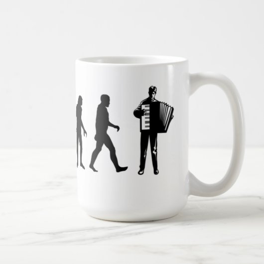 Akkordeon-Spieler-Tasse Kaffeetasse (Rechts)