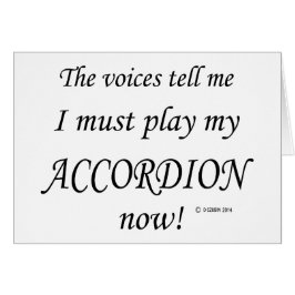 Akkordeon Stimmen sagen, müssen spielen