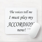 Akkordeon Stimmen sagen, müssen spielen Mousepad (Mit Mouse)