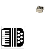 Akkordeon-Symbol Gummistempel (Stempel)