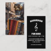 Akkordeon Visitenkarte (Vorne/Hinten)