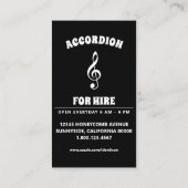 Akkordeon Visitenkarte (Rückseite)