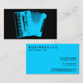 Akkordeon. Visitenkarte (Vorne/Hinten)