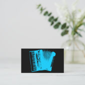 Akkordeon. Visitenkarte (Stehend Vorderseite)