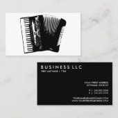 Akkordeon. Visitenkarte (Vorne/Hinten)