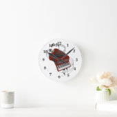 Akkordeon Wall Clock Runde Wanduhr (Zuhause)