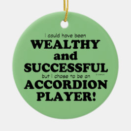Akkordeon Wohlhabend und erfolgreich Keramik Ornament