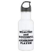 Akkordeon Wohlhabend und erfolgreich Trinkflasche (Vorderseite)