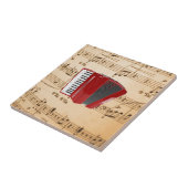 Akkordeonmusik, beliebt Design, Fliese (Seite)