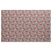 Akkordeons und Musical Notes Grau and Red Pattern Stoff (Fat Quarter (45,7 x 55,9 cm))