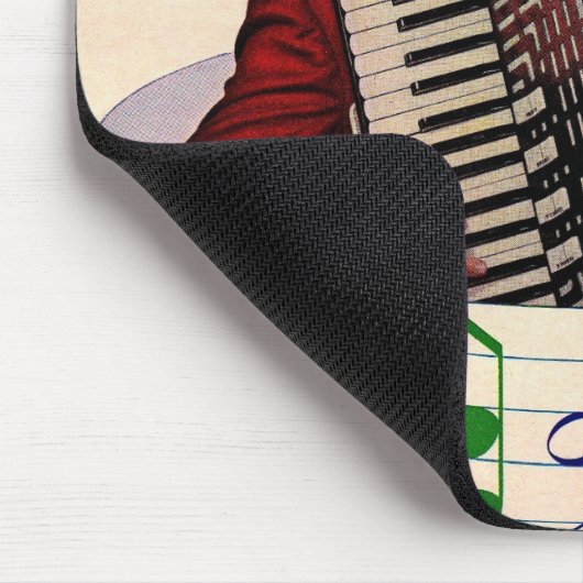 Akkordeonspieler Mousepad (Ecke)