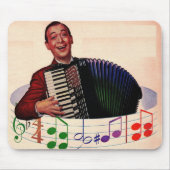 Akkordeonspieler Mousepad (Vorne)