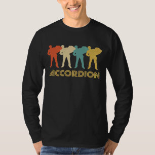 Akkordeonspieler Retro Pop Art Akkordeon Grafik 1 T-Shirt