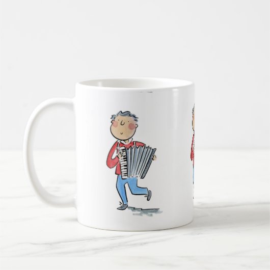 Akkordion Kaffeetasse (Links)