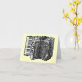 Akkordion Karte (Gelbe Blume)