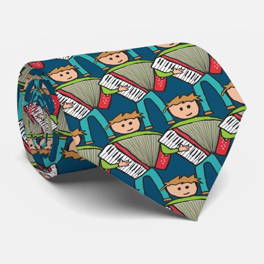 Akkordion Krawatte (Gerollt)