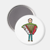 Akkordion Magnet (Vorderseite/Rückseite)