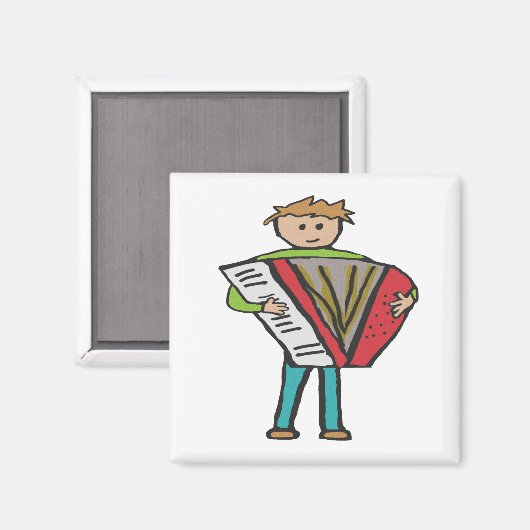 Akkordion Magnet (Vorderseite/Rückseite)