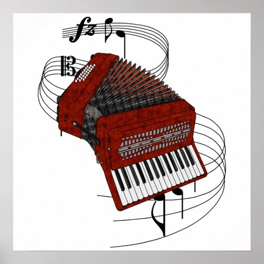Akkordion Poster (Vorne)