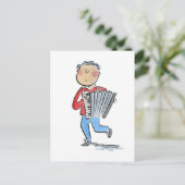 Akkordion Postkarte (Stehend Vorderseite)