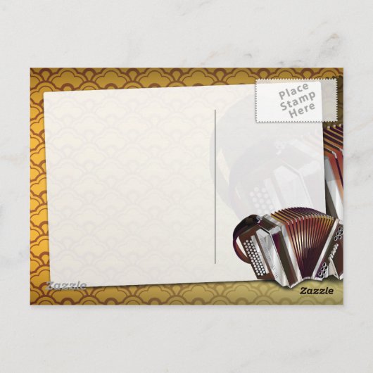 Akkordion Postkarte (Rückseite)