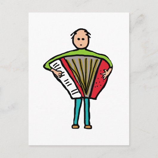 Akkordion Postkarte (Vorderseite)