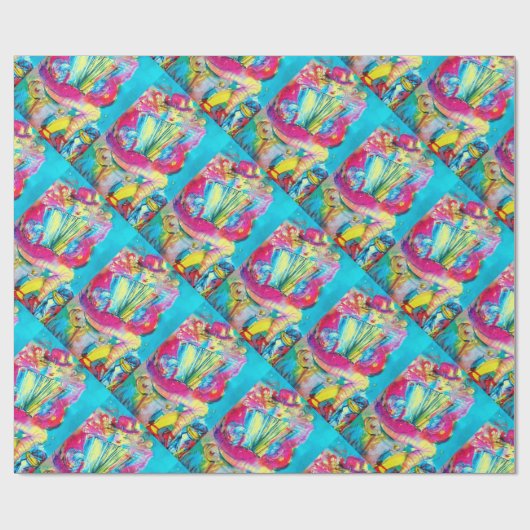 AKKORDIONSPIELER IN DER NACHT GESCHENKPAPIER (Flach)