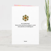 AKKORDIONSPIELER IN DER NACHT KARTE (Rückseite)