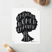 Akkreditierte Frauen Mitteilungskarte (Vorderseite/Rückseite Beispiel)