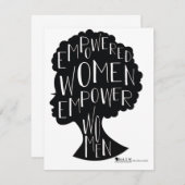 Akkreditierte Frauen Mitteilungskarte (Vorne/Hinten)