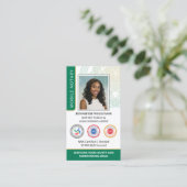 Akkreditierung Notar Public Foto QR Code Green Visitenkarte (Stehend Vorderseite)