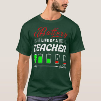 Akku des Lebens Lehrer Erntedank Weihnachten T-Shirt